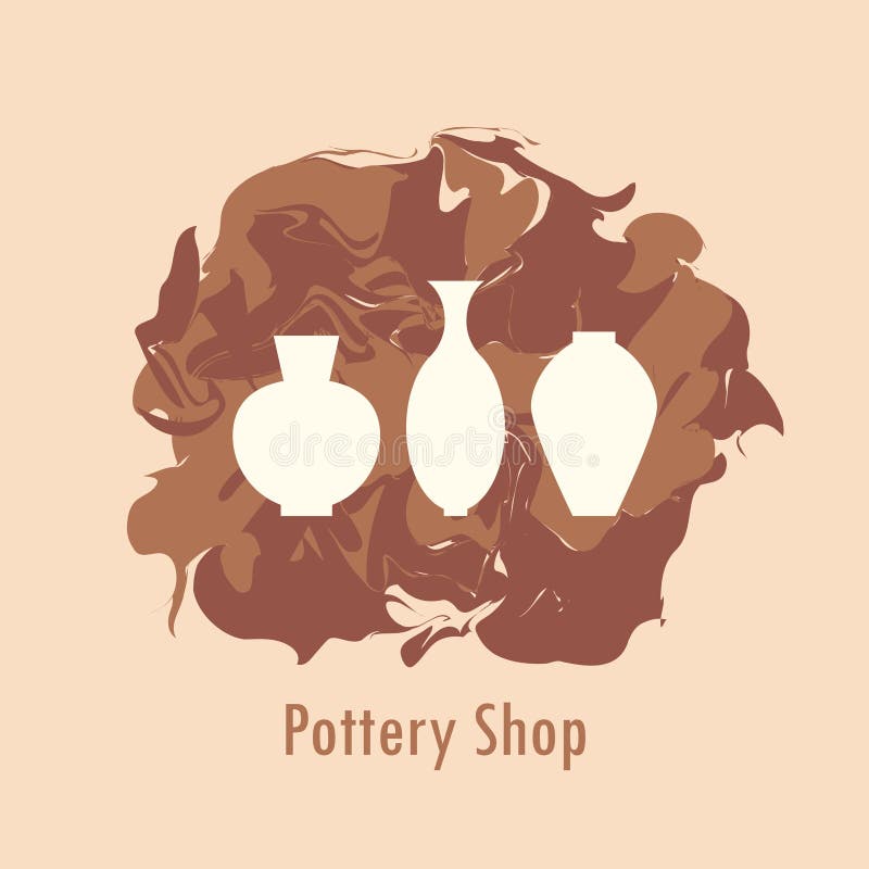 Krukmakerisymbolsuppsättning stock illustrationer