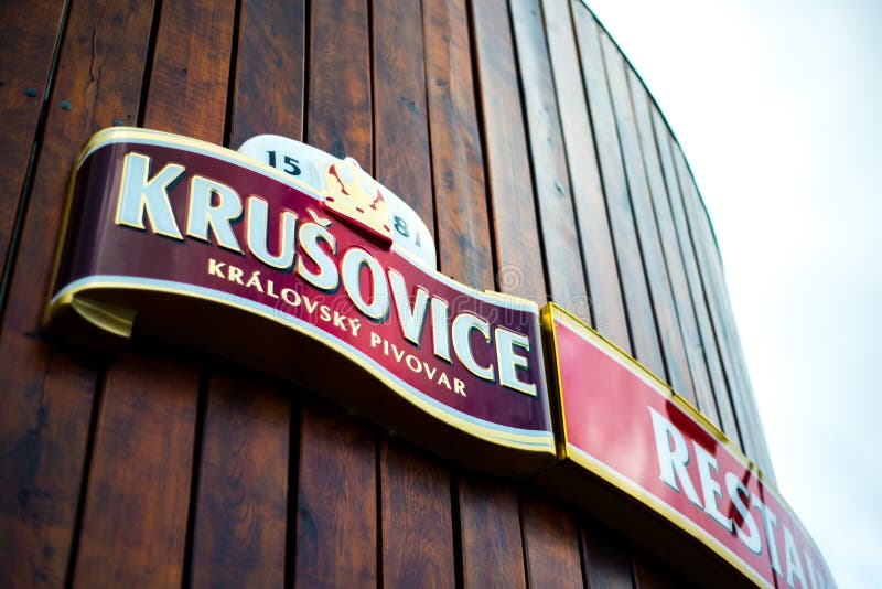 Krusovice piwa fabryka obraz stock Krusovice piwa fabryka obraz stock