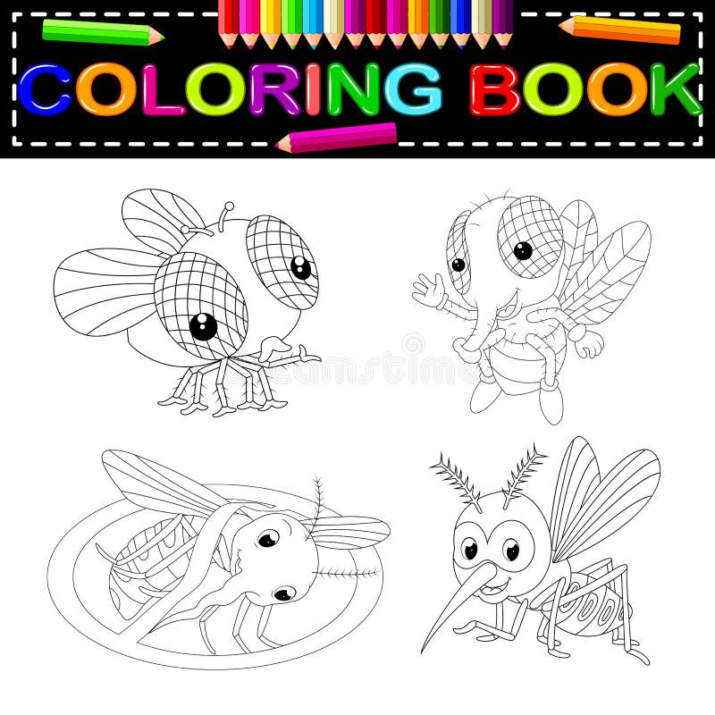Krypfärgläggningbok royaltyfri illustrationer Krypfärgläggningbok royaltyfri illustrationer