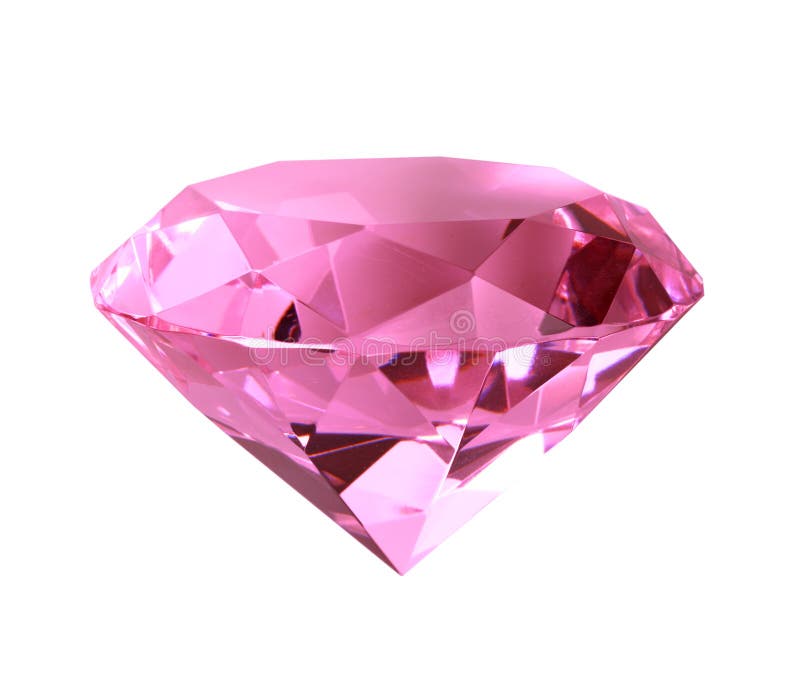 Krystaliczny diamentu menchii singe obrazy royalty free