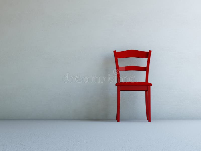krzesło czerwień ilustracji krzesło czerwień ilustracji