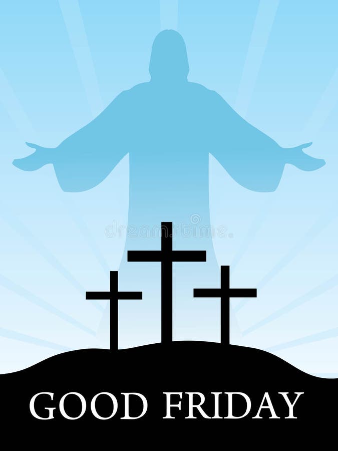 krzyżuje wzgórze Jesus trzy ilustracja wektor krzyżuje wzgórze Jesus trzy ilustracja wektor