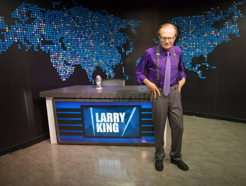 Larry King obraz stock