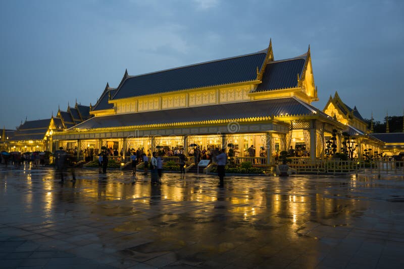 Królewska kremacja dla jego wysokość opóźniony królewiątko Bhumibol obrazy royalty free Królewska kremacja dla jego wysokość opóźniony królewiątko Bhumibol obrazy royalty free