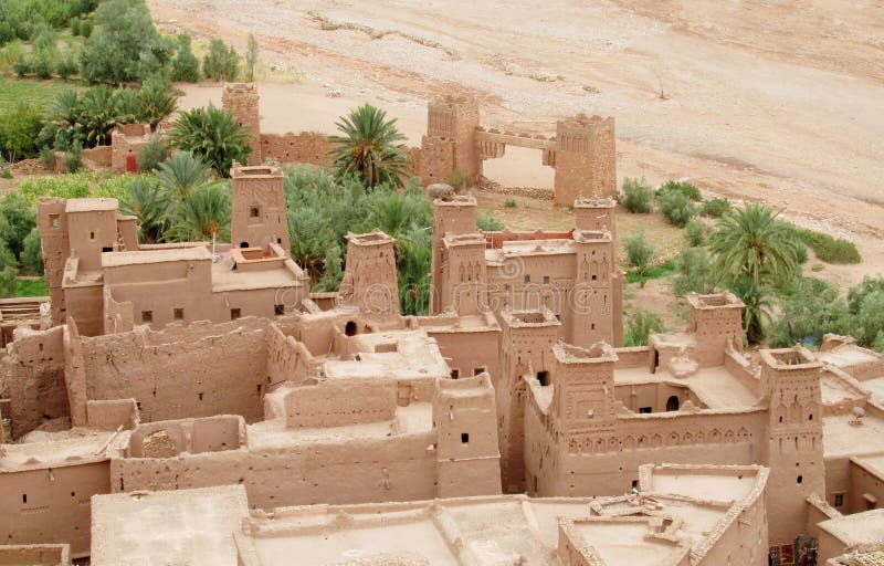 Ksar kasbah of Ait-Ben-Haddou stock photo Ksar kasbah of Ait-Ben-Haddou stock photo