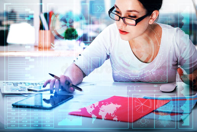 Księgowości i technologii pojęcie zdjęcia stock