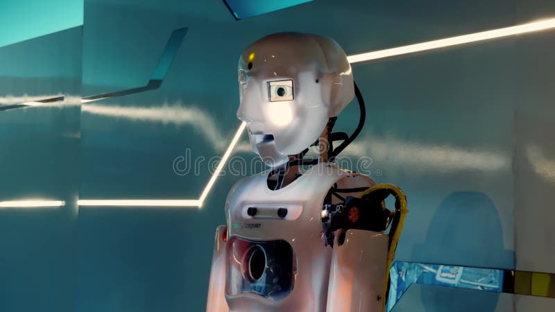 Kuala lumpur 1 gen 2025. ingegneria di precisione a braccio robotica in un futuristico video d archivio
