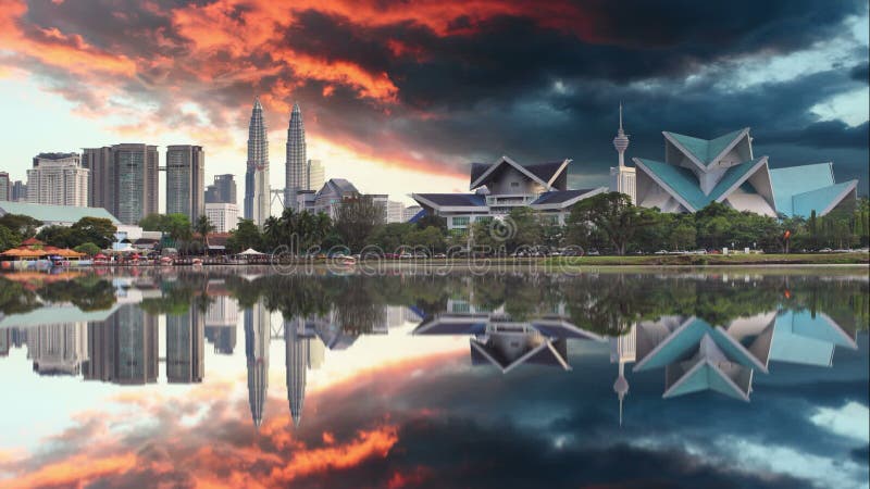 Kuala Lumpur, horizon de la Malaisie au parc de Titiwangsa