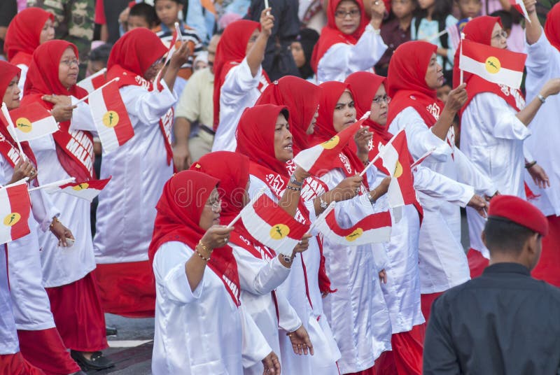 Kuala Lumpur, Malasia, desfile de Merdeka fotografía de archivo Kuala Lumpur, Malasia, desfile de Merdeka fotografía de archivo