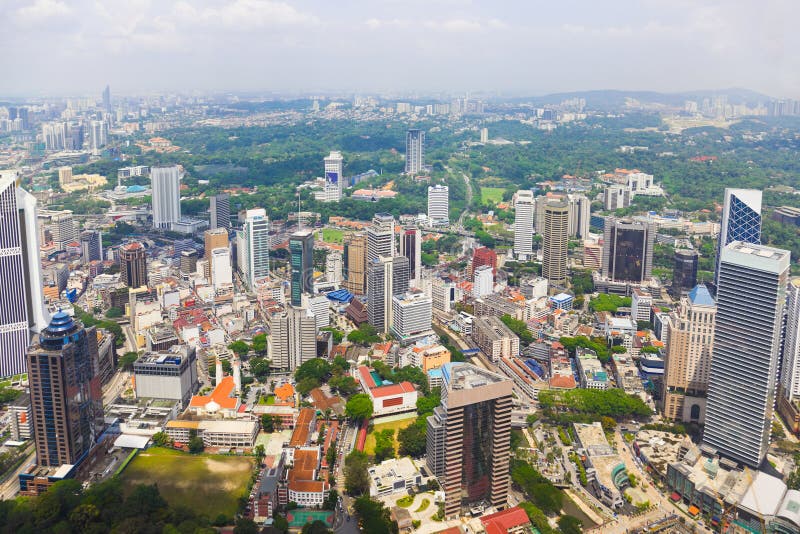Kuala Lumpur (Malaysia) city view stock images