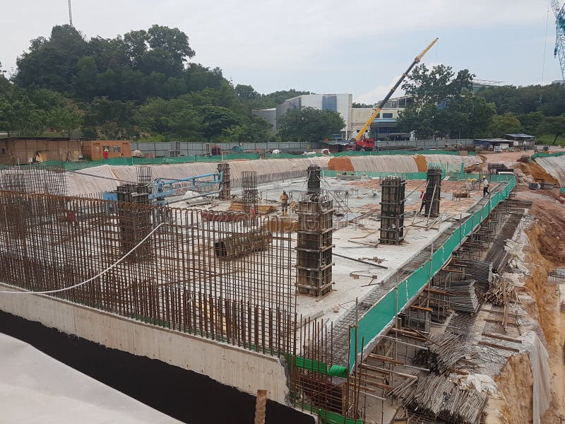 Building Basement Under Construction Using the Open Cut Method