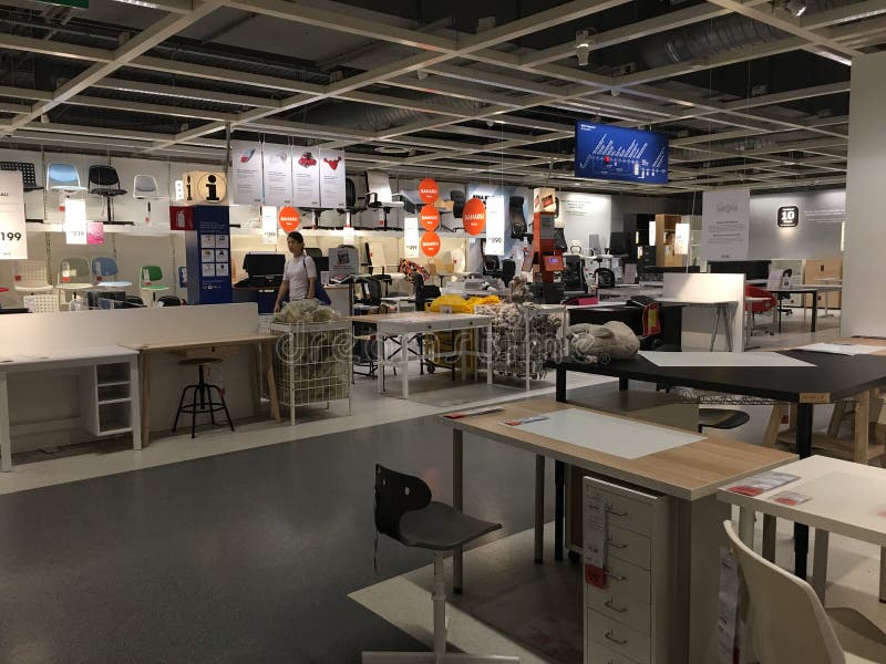 Interior of the Ikea Store with Unidentified People and Brand or Logo ...