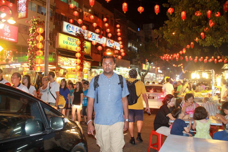 Kuala Lumpur, Maleisië - Augustus 11 2013: Jalan Alor Setar stre royalty-vrije stock foto Kuala Lumpur, Maleisië - Augustus 11 2013: Jalan Alor Setar stre royalty-vrije stock foto