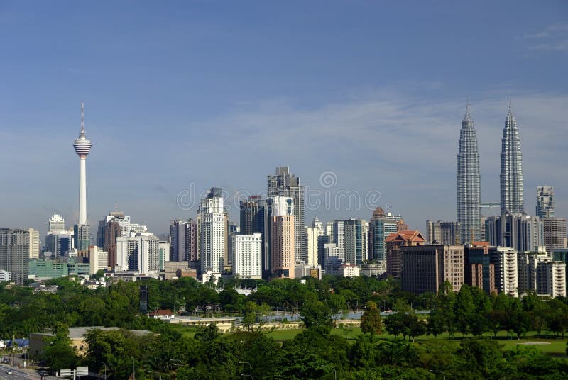 Kuala Lumpur skyline stock image Kuala Lumpur skyline stock image