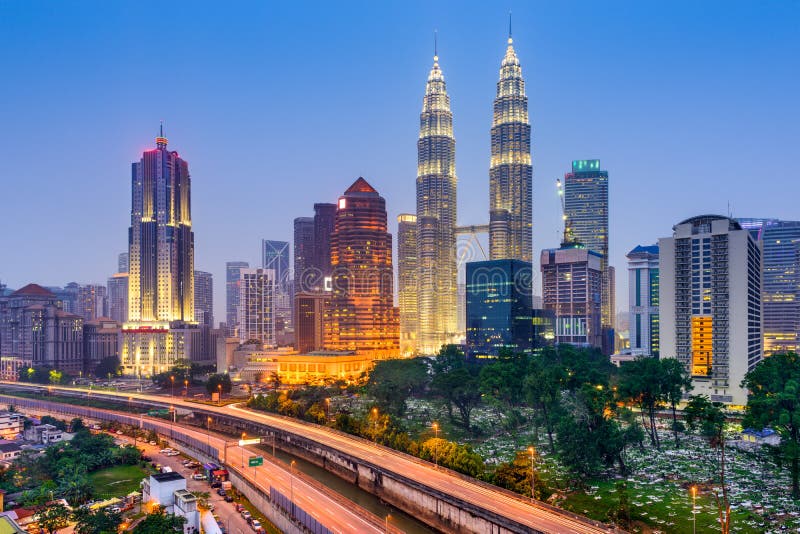 Kuala Lumpur Skyline imagem de stock Kuala Lumpur Skyline imagem de stock