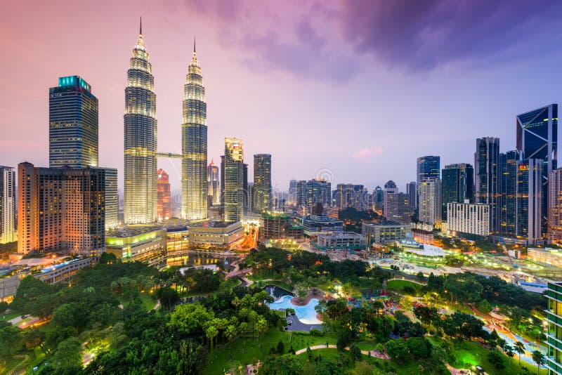 Kuala Lumpur Skyline foto de stock Kuala Lumpur Skyline foto de stock