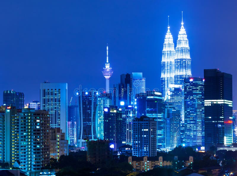Kuala Lumpur skyline stock image. Image of lumpur, landmark 30943617