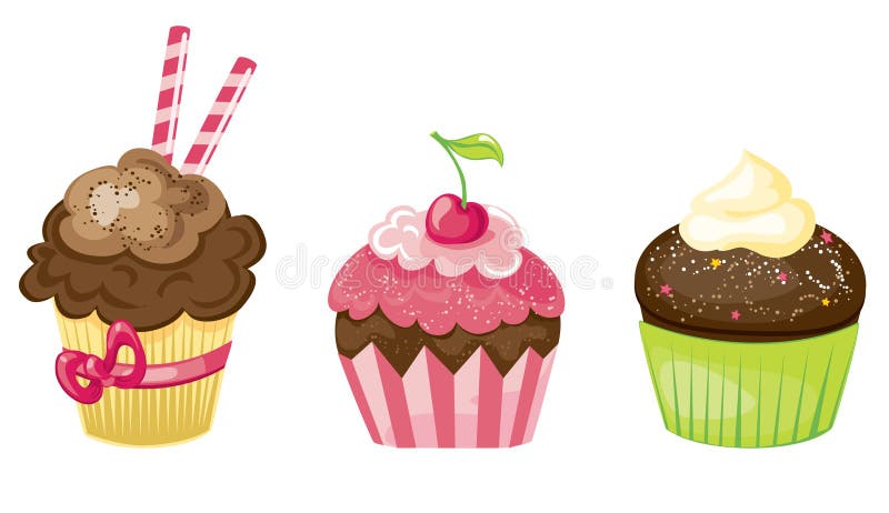 Kuchenset stock abbildung Kuchenset stock abbildung
