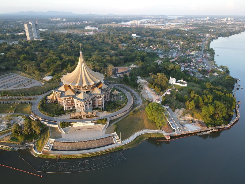 Kuching Sarawak Malasia Mayo 14 2021 : Los Edificios Monumentos Y