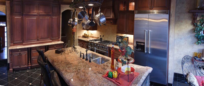 Exclusive kitchen with granite countertops. Exclusive kitchen with granite countertops