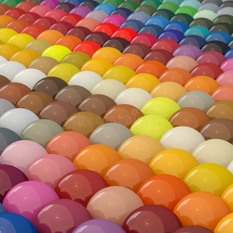 Kugel-Farben Unter Katalog RAL Stockfoto - Bild von ...