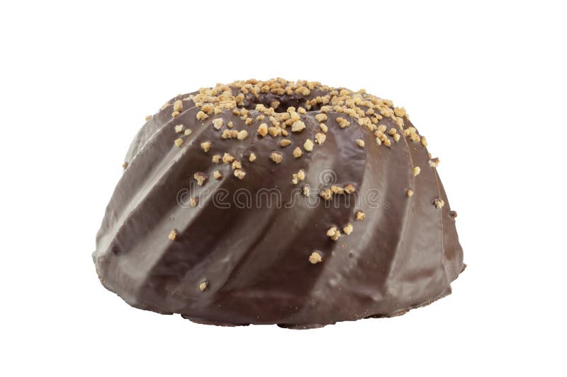 Kuglof delicioso do chocolate fotografia de stock Kuglof delicioso do chocolate fotografia de stock