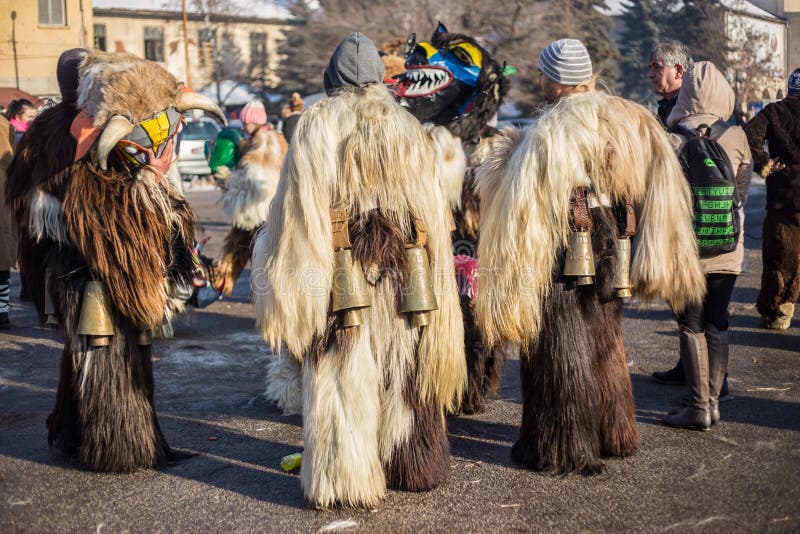 Kukeri Festival in Pernik, Bulgaria Editorial Stock Photo - Image of ...