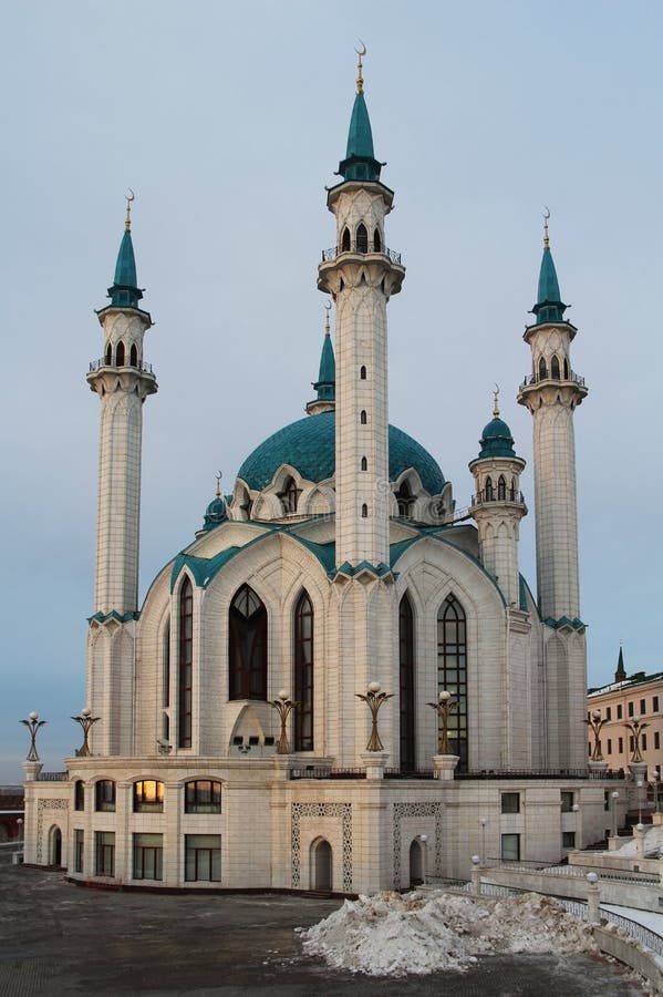 Kul Sharif Qolsherif, Kol Sharif, Qol Sharif Mosque in Kazan Kremlin. Main Jama Masjid in Republic of Tatarstan. royalty free stock photos Kul Sharif Qolsherif, Kol Sharif, Qol Sharif Mosque in Kazan Kremlin. Main Jama Masjid in Republic of Tatarstan. royalty free stock photos