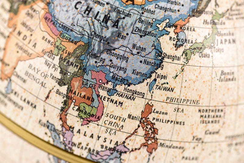 Kuli ziemskiej Azja Południowo-Wschodnia i wschód