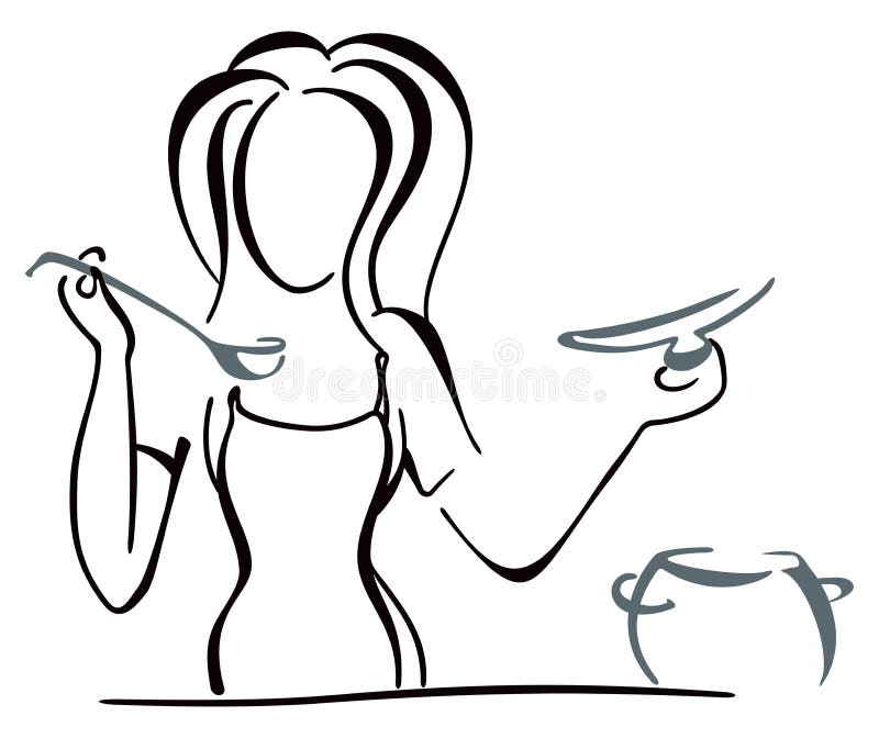 Kulinarny garnek ilustracja wektor Kulinarny garnek ilustracja wektor