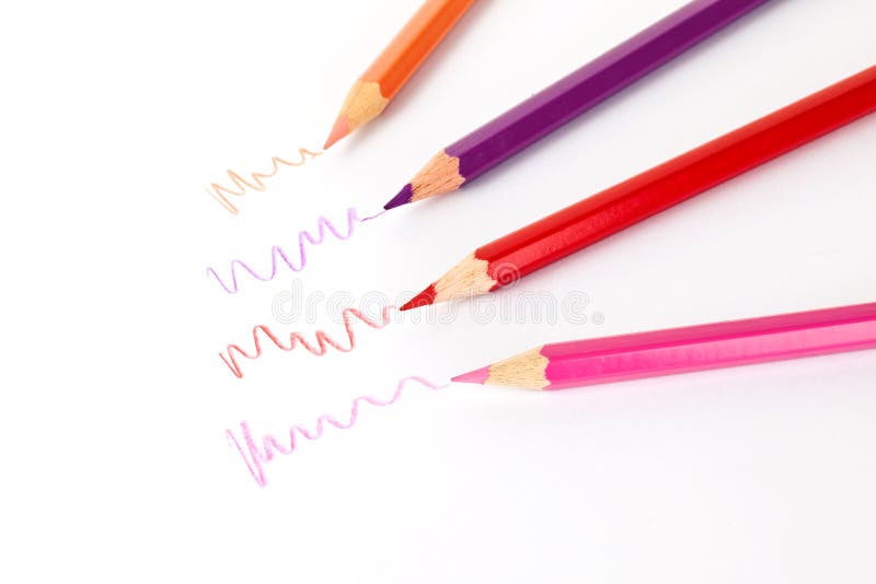 Kulöra blyertspennor