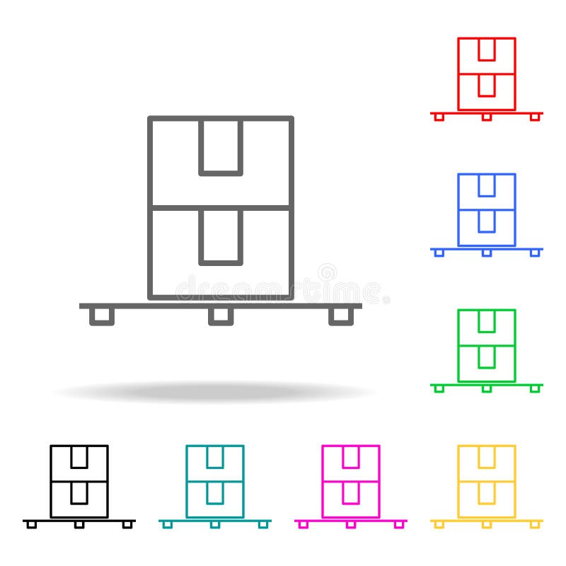 Kulöra symboler för palett Beståndsdel av att sy den mång- kulöra symbolen för mobila begrepps- och rengöringsdukapps Tunn linje stock illustrationer Kulöra symboler för palett Beståndsdel av att sy den mång- kulöra symbolen för mobila begrepps- och rengöringsdukapps Tunn linje stock illustrationer