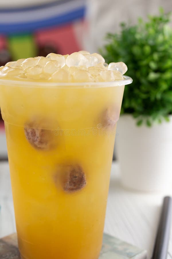 Red Slushie Drink in Plastic Cup with Straws Stock Image Image of