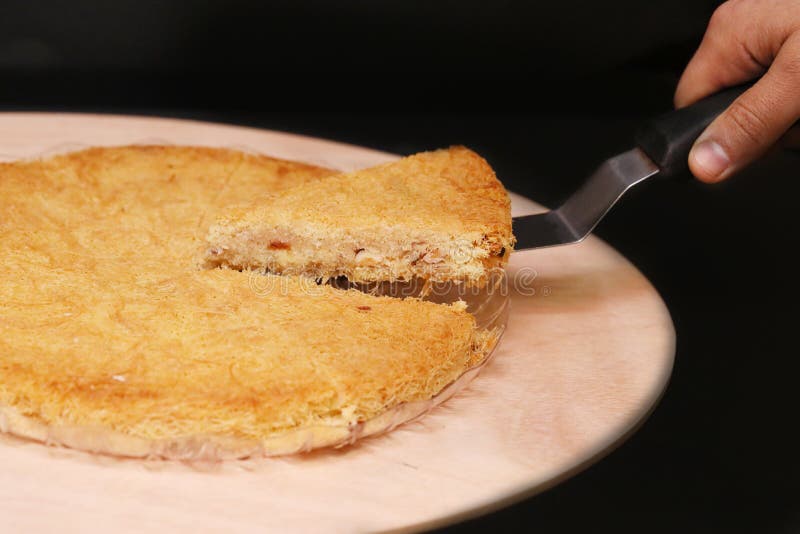 Kunafa Egyptian dessert stock image. Image of east, traditional 103287821