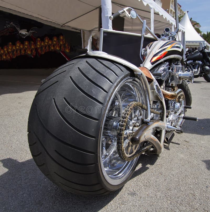 Kundenspezifisches Motorrad stockbild Kundenspezifisches Motorrad stockbild