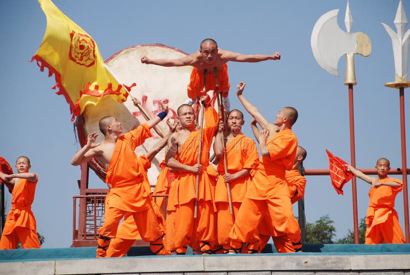 Kung-fu de Shaolin imagem de stock royalty free Kung-fu de Shaolin imagem de stock royalty free
