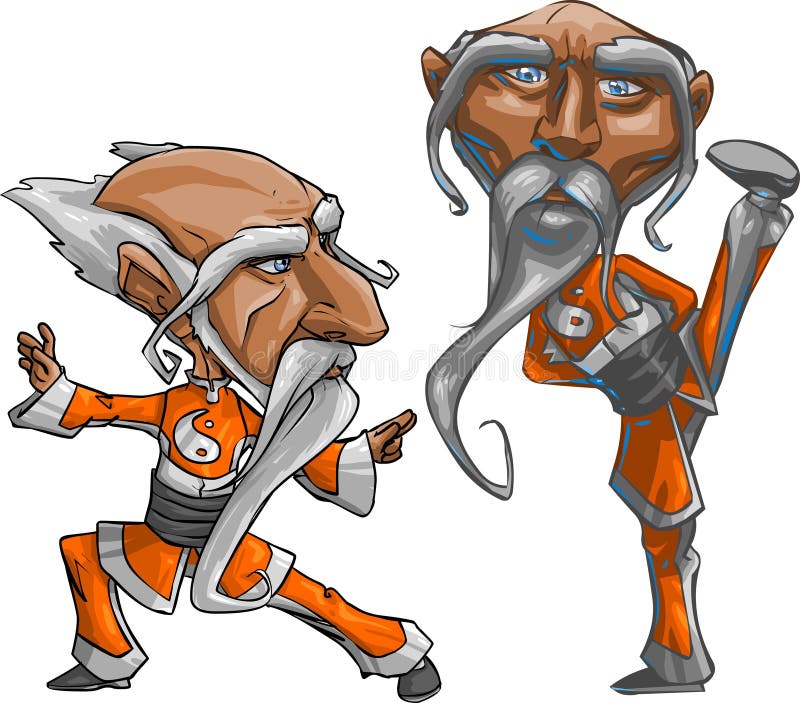 Kung Fu Master royalty free illustration