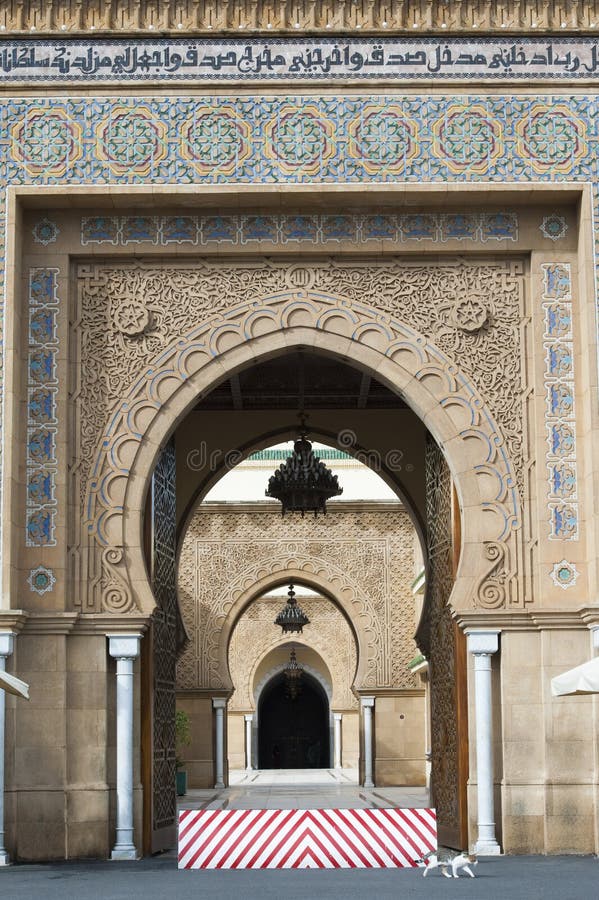 Kunglig slott Rabat, Marocco fotografering för bildbyråer