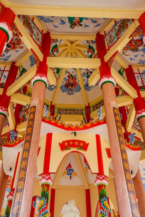 Kunst in einem chinesischen Tempel stockbild Kunst in einem chinesischen Tempel stockbild