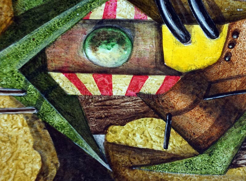 Kunstholzfarbe Textur abstrakte geometrische Formen stock abbildung