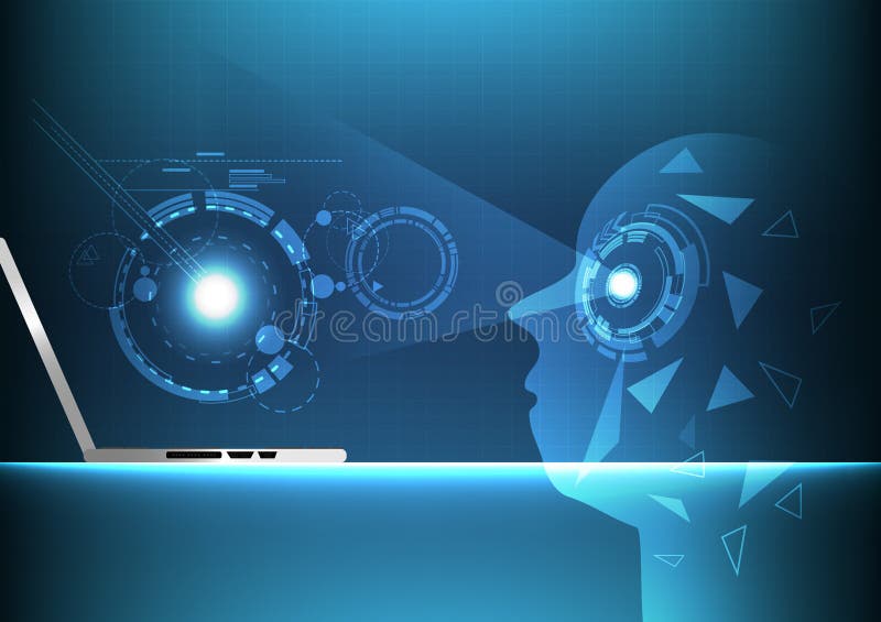 Kunstmatige intelligentie, de digitale futuristische abstracte achtergrond van de technologie volgende generatie, de vectorillust vector illustratie Kunstmatige intelligentie, de digitale futuristische abstracte achtergrond van de technologie volgende generatie, de vectorillust vector illustratie