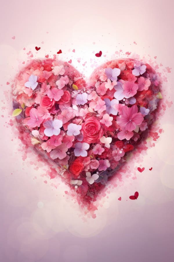 Hart, monogram, op een lichte achtergrond royalty-vrije illustratie