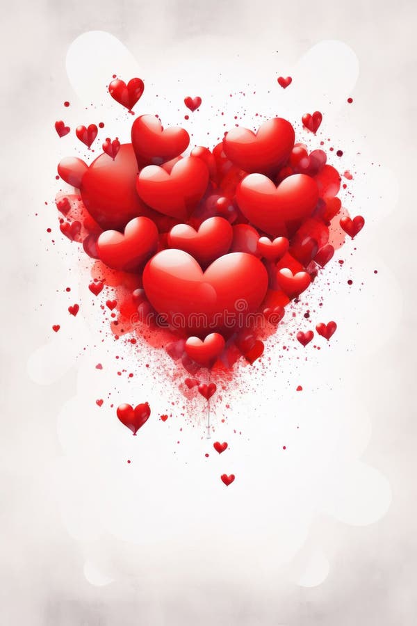 Hart, monogram, op een lichte achtergrond16 stock illustratie