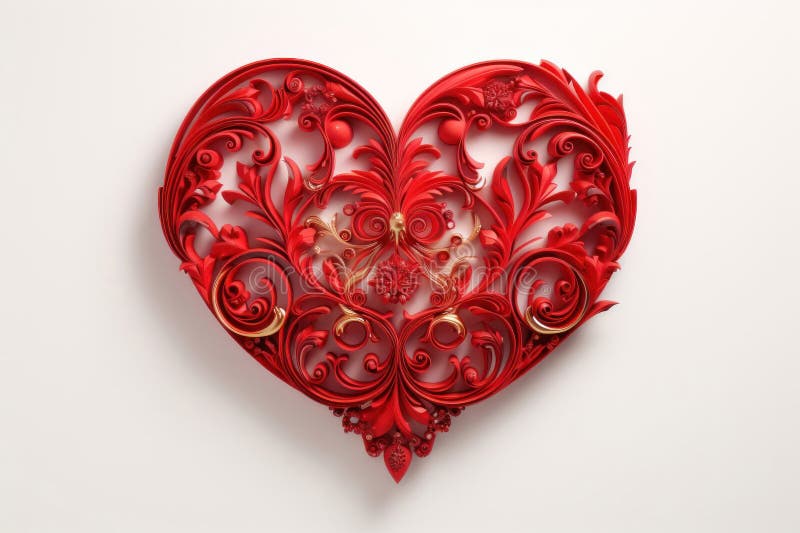 Hart, monogram, op een lichte achtergrond17 royalty-vrije illustratie