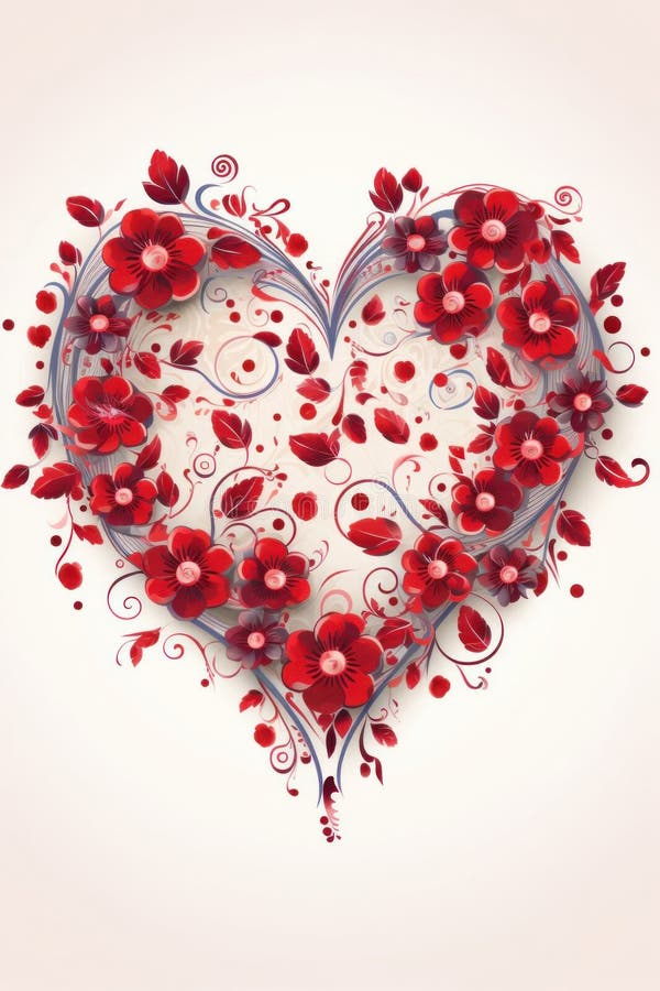 Hart, monogram, op een lichte achtergrond vector illustratie