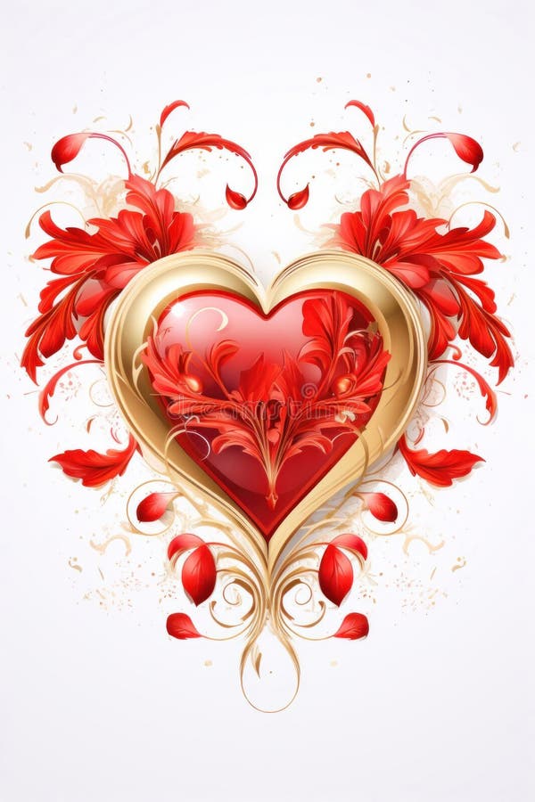 Hart, monogram, op een lichte achtergrond vector illustratie