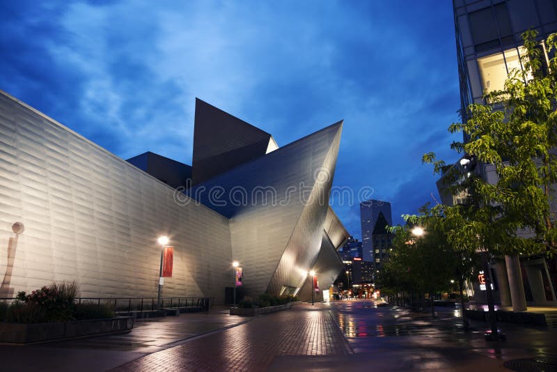 Kunstmuseum, Denver stockfotografie Kunstmuseum, Denver stockfotografie
