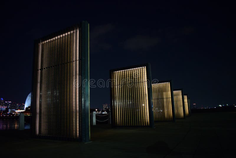 Kunstwerken in de straat van Yokohama-stad, Japan royalty-vrije stock fotografie