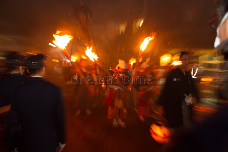 Kurama fire festival in Japan