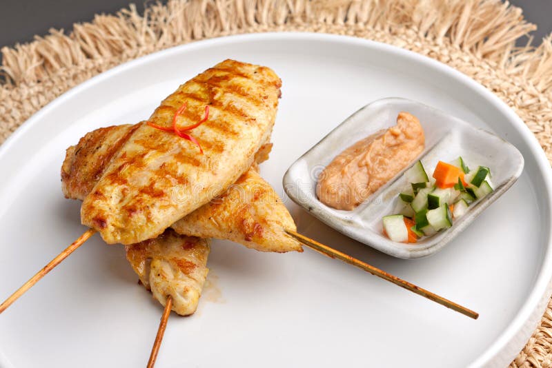 Kurczaka Satay zakąska zdjęcia stock Kurczaka Satay zakąska zdjęcia stock
